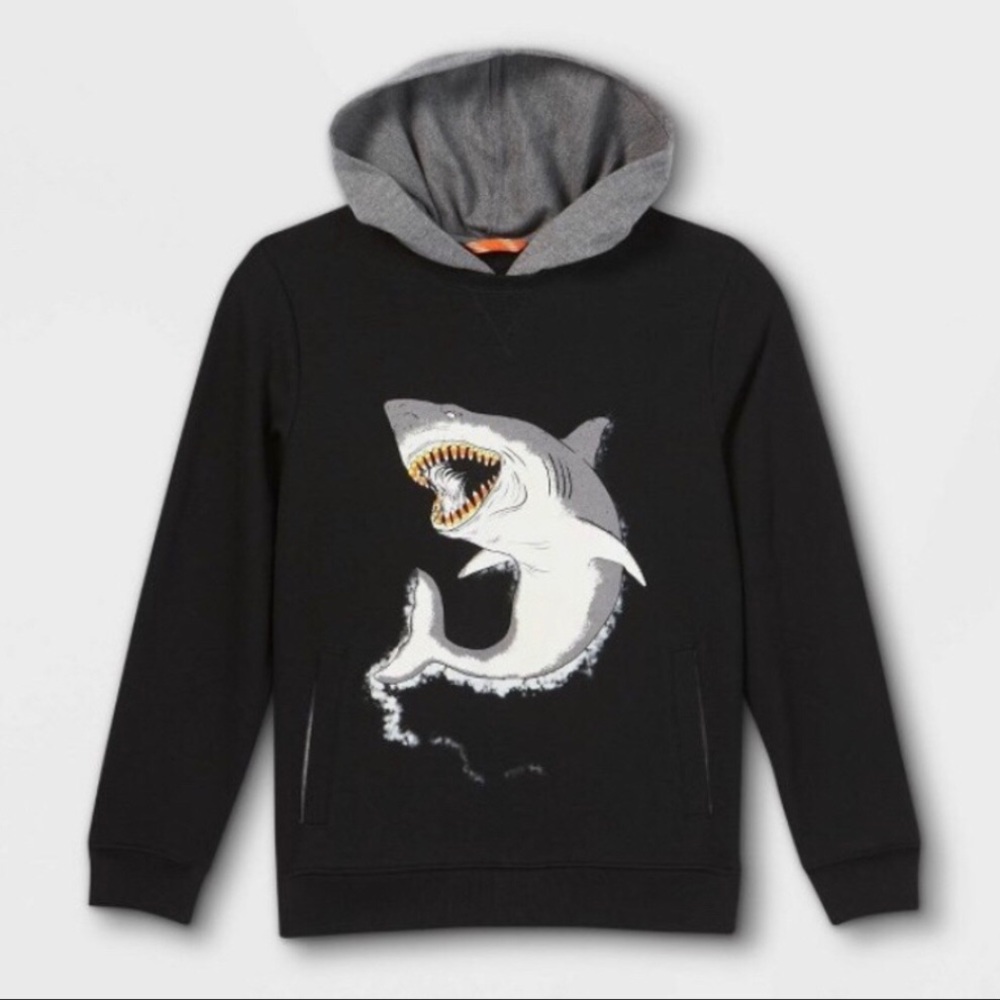 Cat & Jack Halloween Shark sweatshirt NEW
